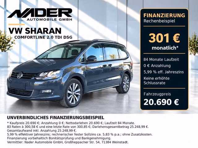 Volkswagen Sharan 2.0 TDI 177 Confortline