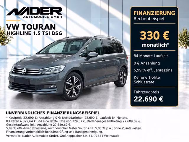 Volkswagen Touran 1.5 TSI 150 Highline