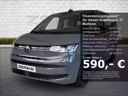 Volkswagen Multivan 2.0 TSI 204
