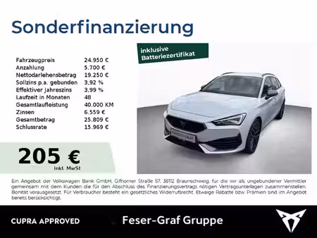 Cupra Leon 1.4 TSI 245
