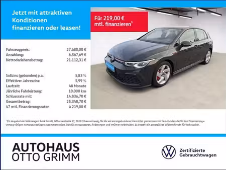 Volkswagen Golf GTI 2.0 TSI 245