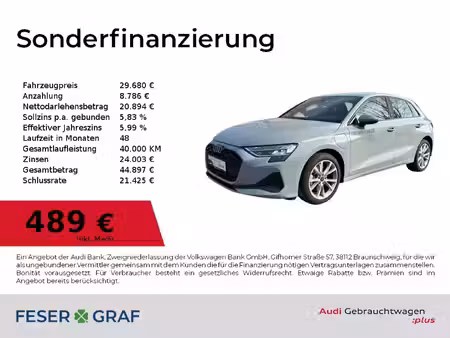 Audi A3 40 TFSI E 1.5 TFSI 204