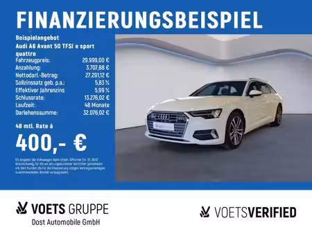 Audi A6 50 TFSI E 2.0 299 quattro