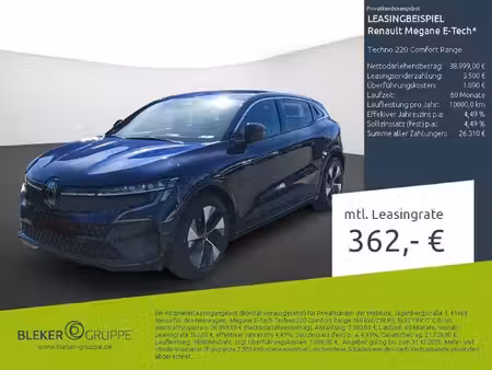 Renault Mégane E-Tech 220 Confort