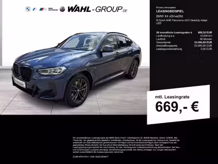 BMW X4 20d 2.0 190 xDrive
