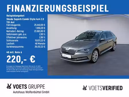 Škoda Superb 2.0 TDI 200 Style 4x4