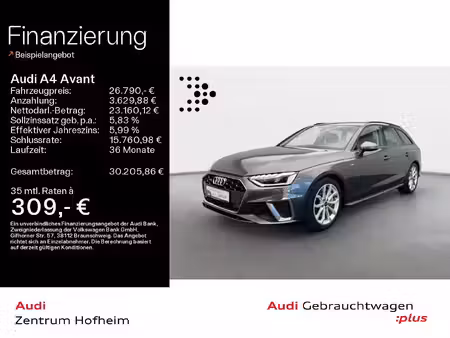 Audi A4 2.0 TFSI 265 S line
