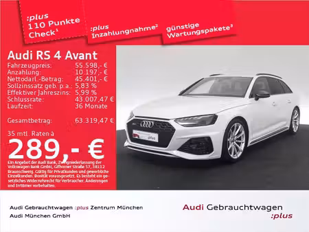 Audi A4 RS4 V6 2.9 TFSI 450 quattro