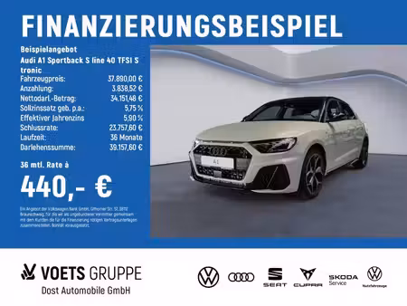 Audi A1 40 TFSI 2.0 S line