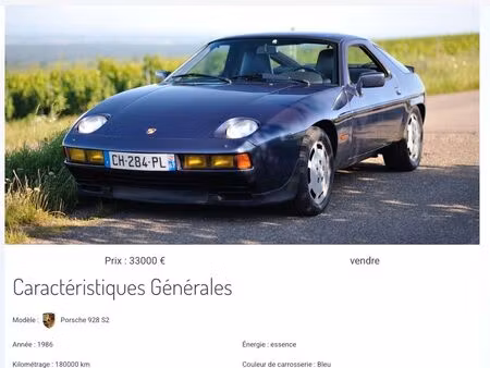 Porsche 928 S2 V8 4.7
