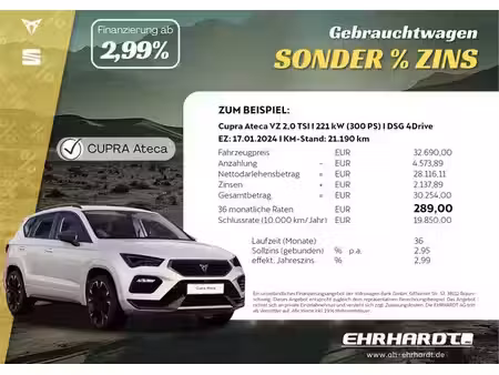 Cupra Ateca 2.0 TSI 300