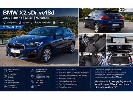 BMW X2 18d 2.0 150 sDrive
