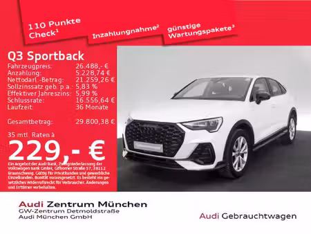 Audi Q3 35 TFSI 1.5 150 S line