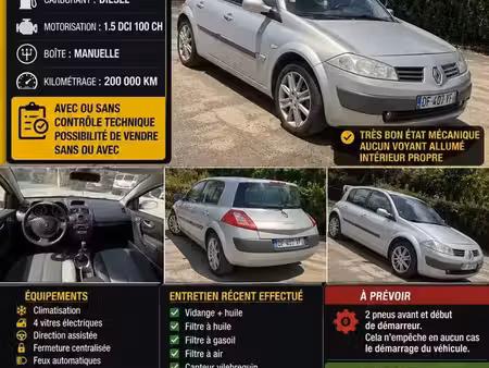 Renault Mégane 1.9 dCi DTI 100 Exception
