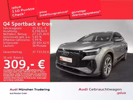 Audi Q4 Sportback E-Tron 35 170 S line