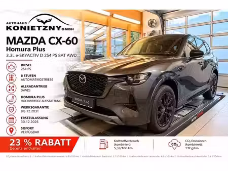 Mazda CX-60 e-Skyactiv 3.3 200 Homura Plus 4x4