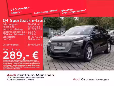 Audi Q4 Sportback E-Tron 35 170