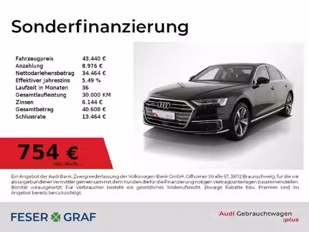 Audi A8 60 TFSI V6 3.0 quattro