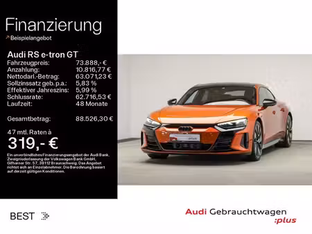 Audi e-tron GT RS 598 quattro