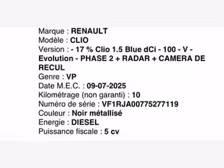 Renault Clio 1.5 dCi 100 Evolution