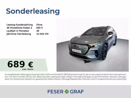 Audi Q4 e-tron 45 299 S line quattro
