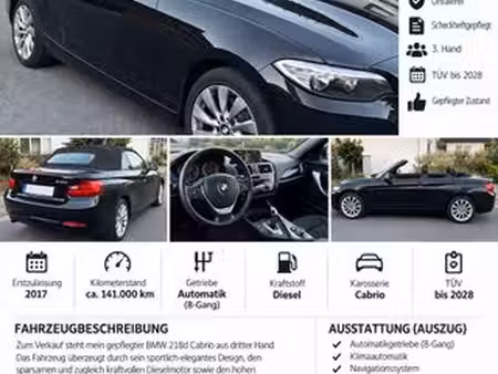 BMW Série 2 218d 2.0 150