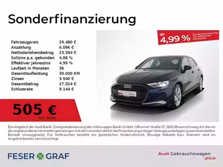 Audi A3 40 TFSI E 1.5 TFSI 204