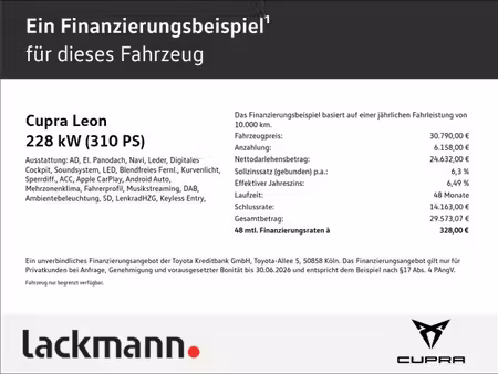 Cupra Leon 2.0 TSI 310