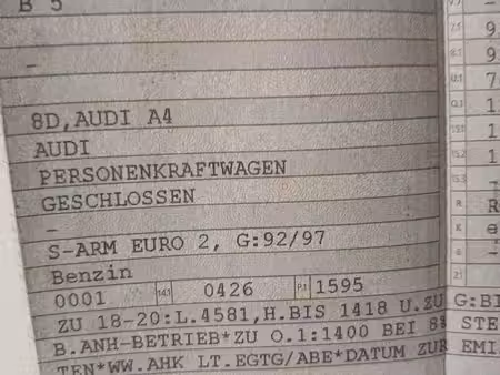 Audi A4 1.6 101