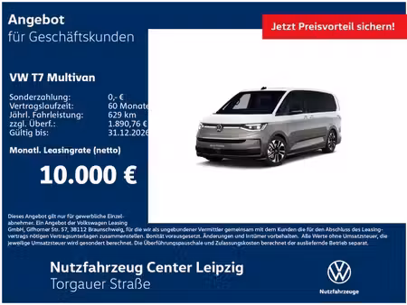 Volkswagen Multivan 2.0 TDI 110 L