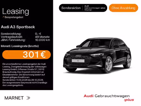 Audi A3 40 TFSI E 1.5 TFSI 204