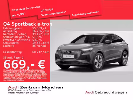 Audi Q4 e-tron 45 286 S line