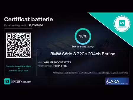 BMW Série 3 320e 2.0 184