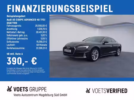Audi A5 40 TFSI 2.0 TFSI 150 quattro