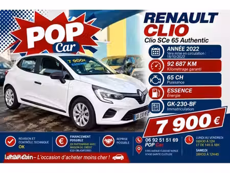 Renault Clio 1.0 SCe 65 Authentique