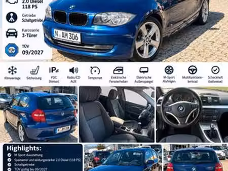 BMW Série 1 118d 2.0 143