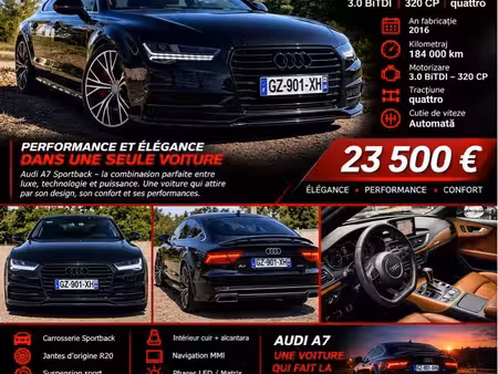 Audi A7 V6 3.0 BiTDI 320 quattro