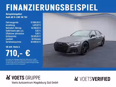 Audi A8 50 TDI V6 3.0 TDI 286 quattro