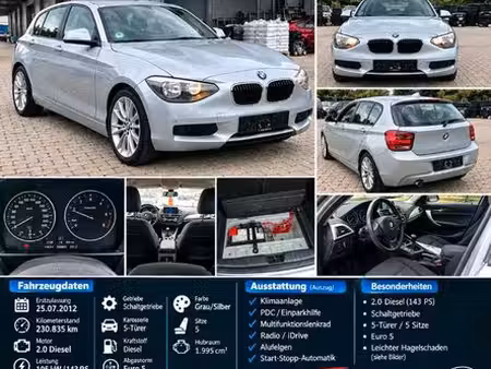 BMW Série 1 118d 2.0 143