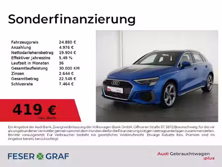 Audi A3 1.4 TFSI 204 S line