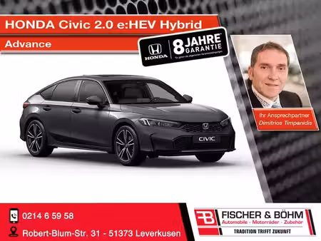 Honda Civic E:hev 2.0 184 Advance