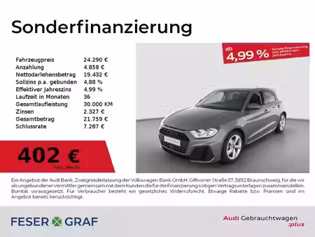 Audi A1 30 TFSI 1.0 TFSI 116