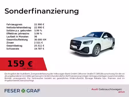 Audi Q2 30 TFSI 1.0 TFSI 116 Design