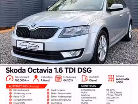 Škoda Octavia 1.6 TDI 105 Elegance