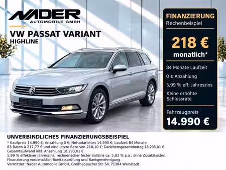 Volkswagen Passat 2.0 TDI 140 Highline