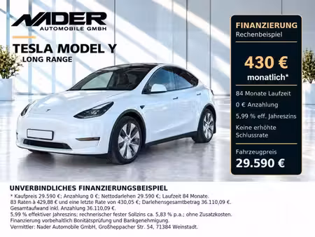Tesla Model Y Grande Autonomie