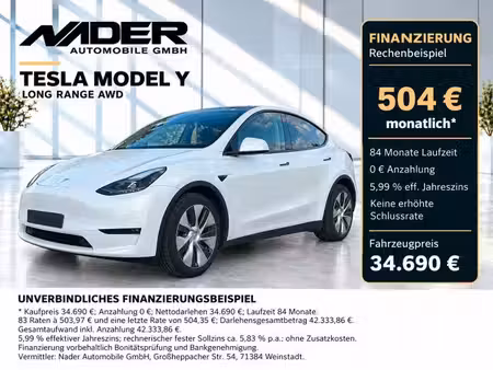 Tesla Model Y Grande Autonomie 4x4