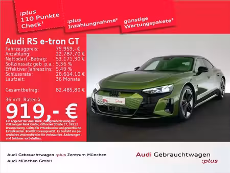 Audi e-tron GT RS 598 quattro