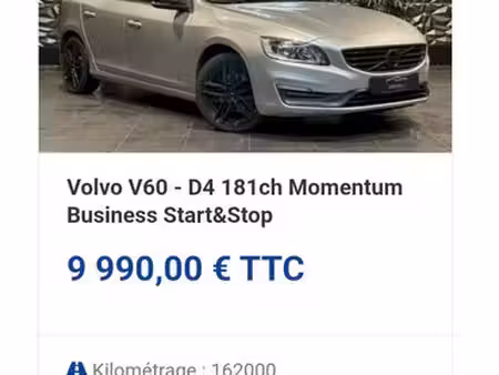 Volvo V60 D4 2.0 181